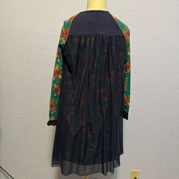 Matilda Jane 435 A Time To Dance Floral Overlay Long Sleeve Tween Dress - Picture 6 of 6